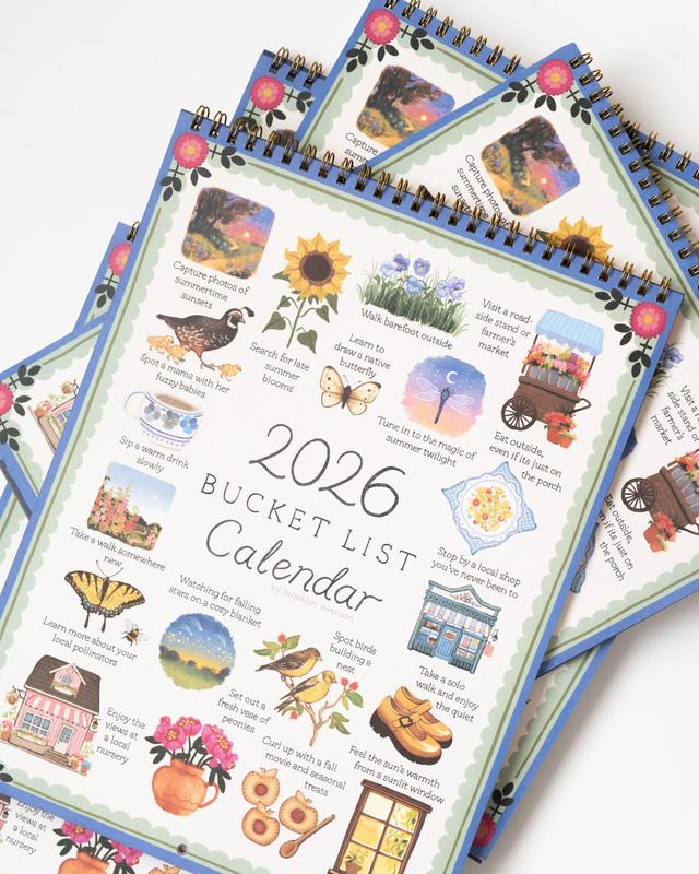 Bucket List 2026 Calendar