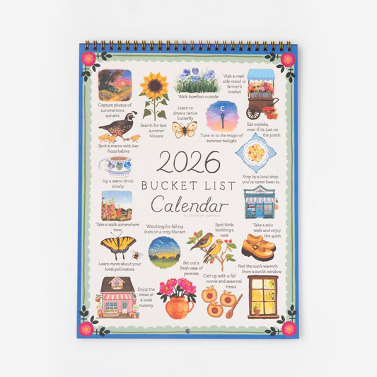 Bucket List 2026 Calendar